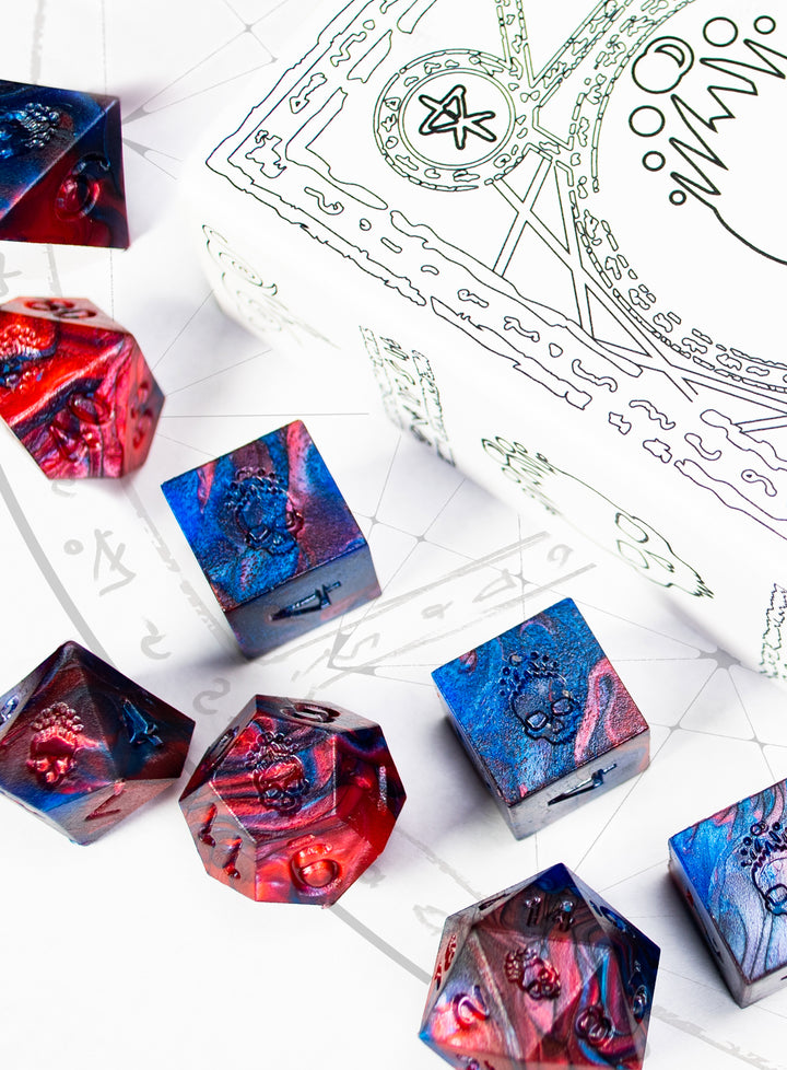 Mark of the Necronomicon Dice - RAW Edition Polyhedral Set