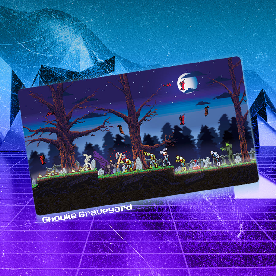 Monsters of Madness premium stitched-edge Playmat