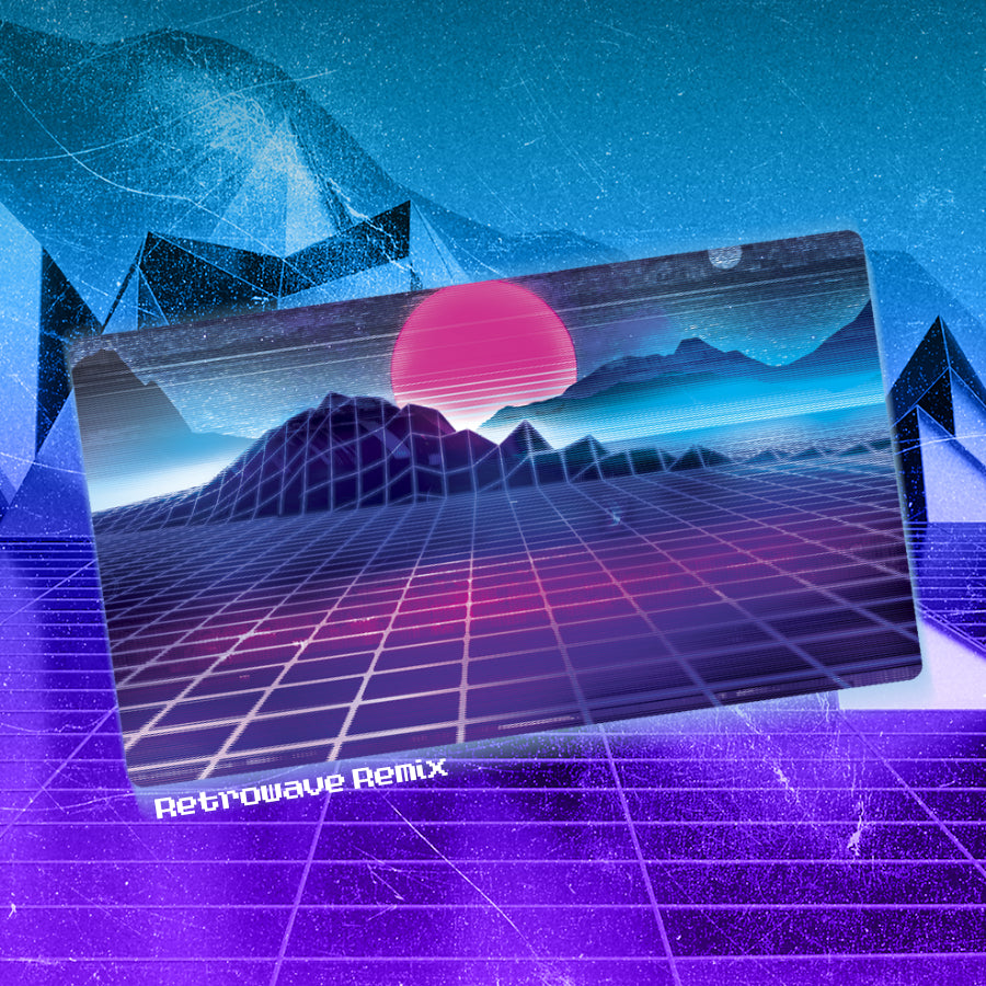 "Retrowave Cybermagicka" Premium Playmat