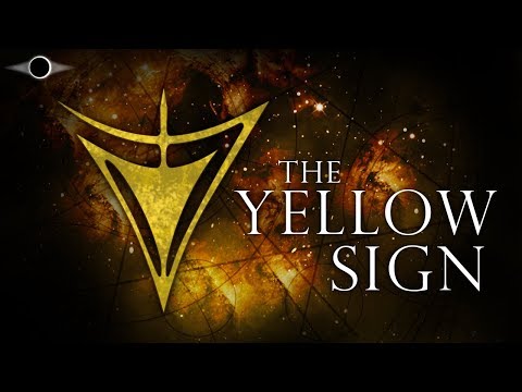 Yellow Sign Elder Dice - Mythic Black Amber Edition