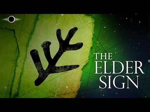Lovecraft Elder Sign Green Polyhedral Dice