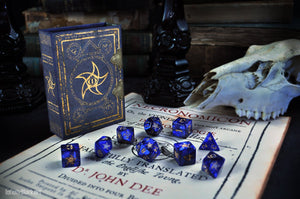 Elder Dice - Blue Astral Elder Sign Polyhedral Set