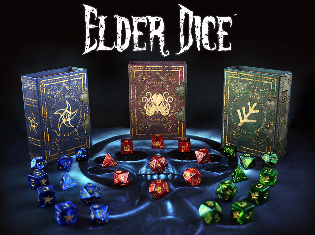 Elder Dice - Bandeja para dados - Red on Black