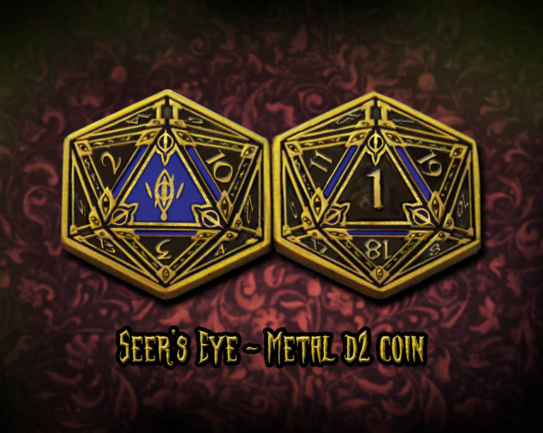 Seer's Eye metal d2 coin