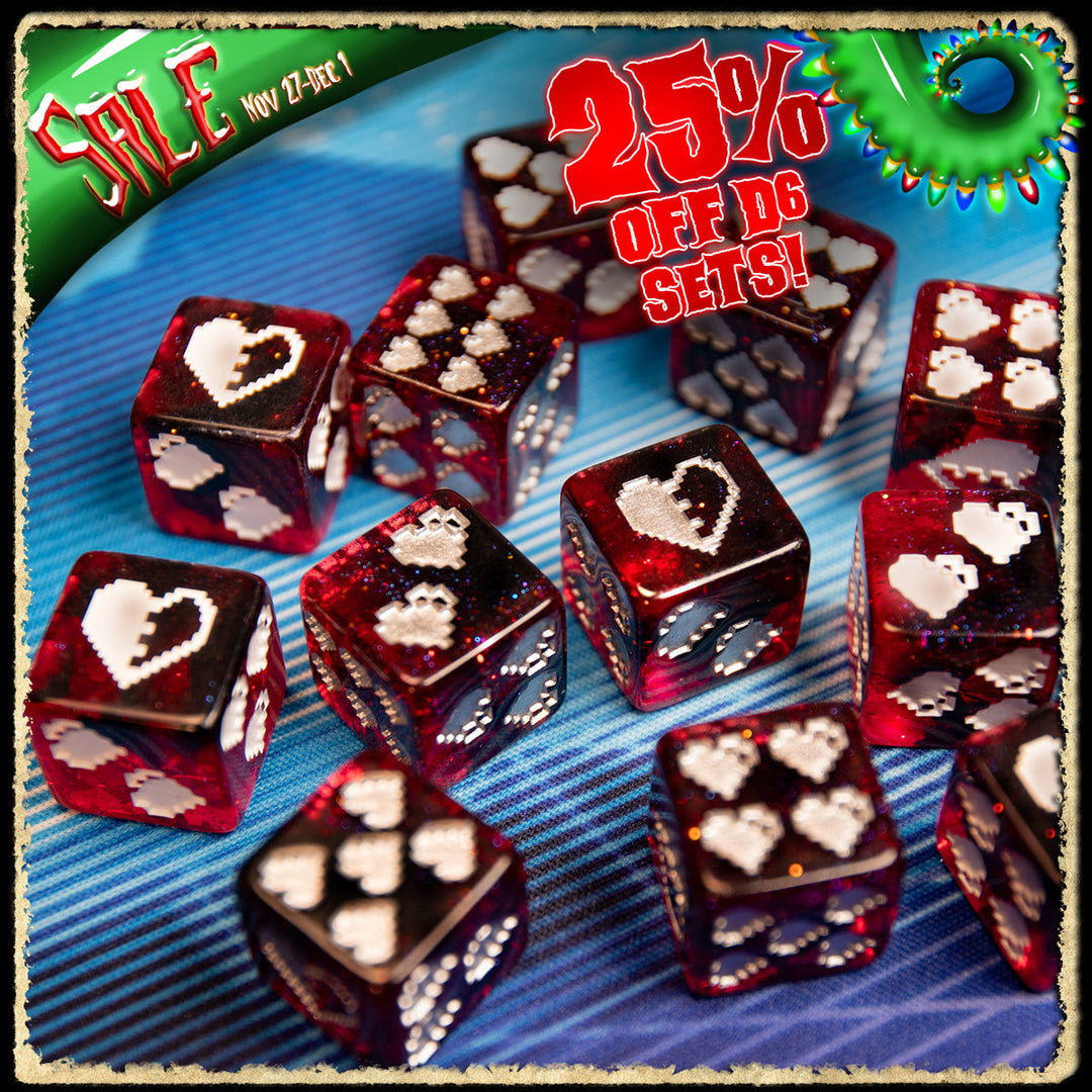 25% off d6 & d10 sets