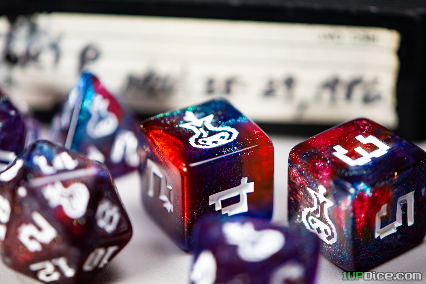 1UP-Dice Elixir of Vitality polyhedral set – Infinite Black