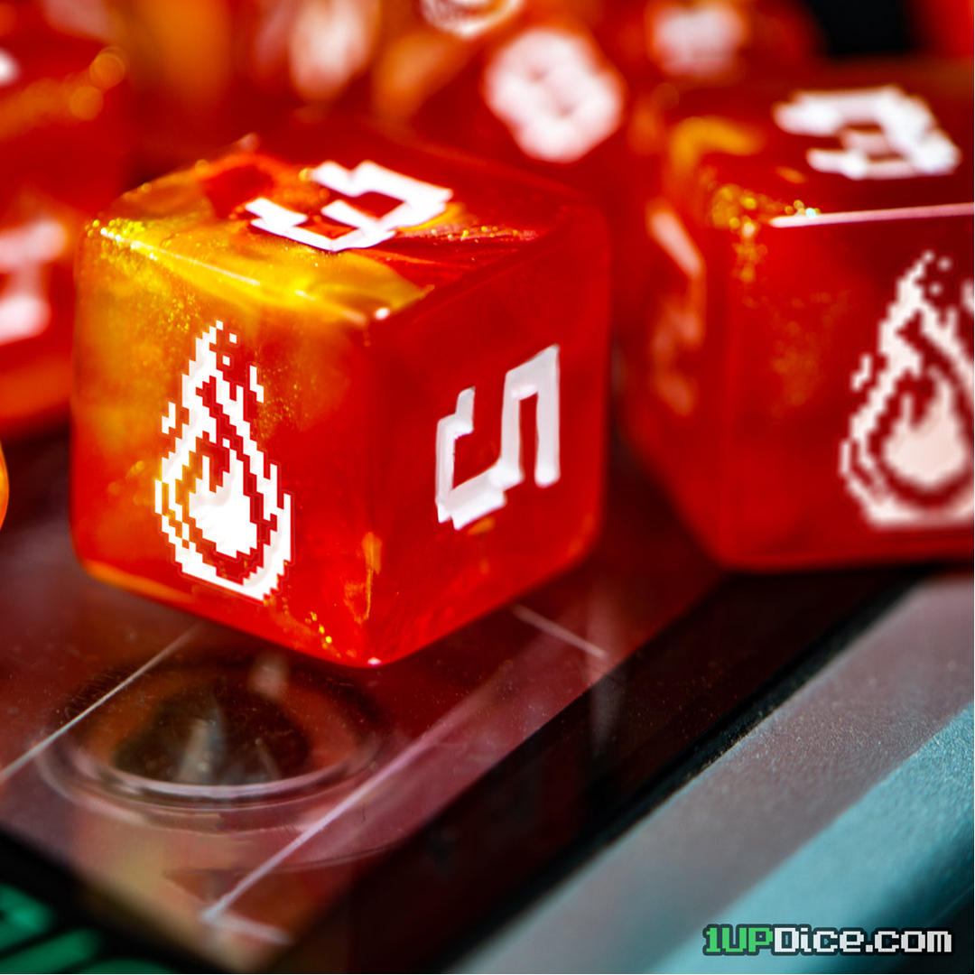 1UP-Dice Fireball 12d6 Set