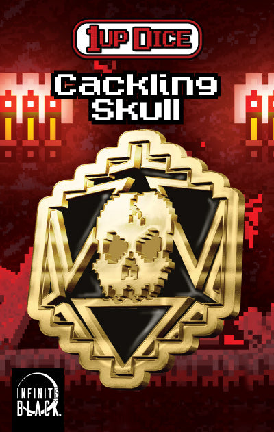 Cackling Skull Black d2 Coin