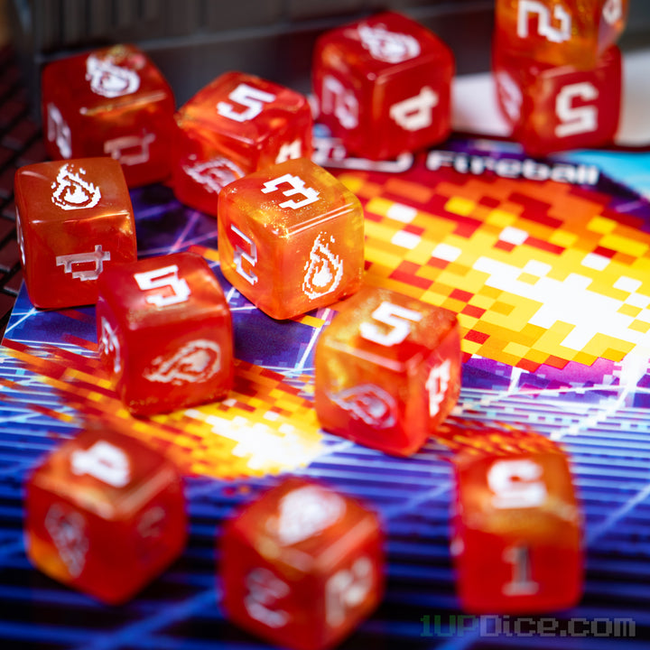 1UP-Dice Fireball 12d6 Set