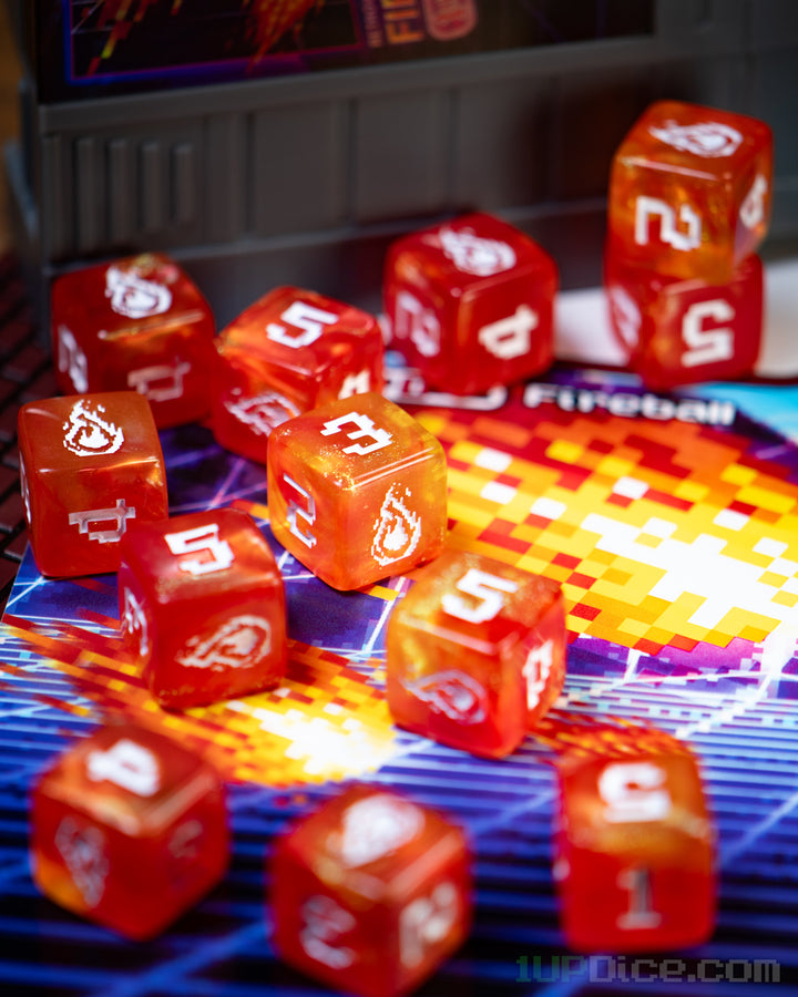 1UP-Dice Fireball 12d6 Set