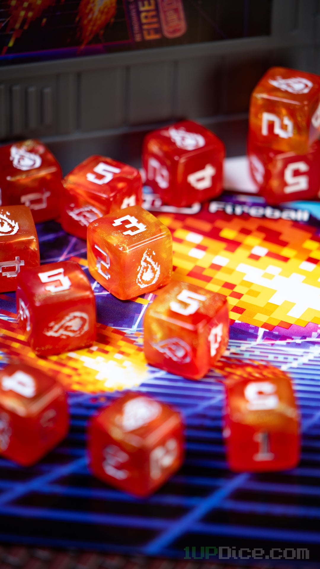 1UP-Dice Fireball 12d6 Set