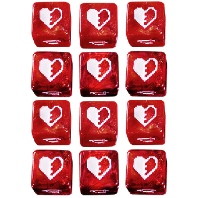 1UP-Dice Healing Heart 12d6 Set