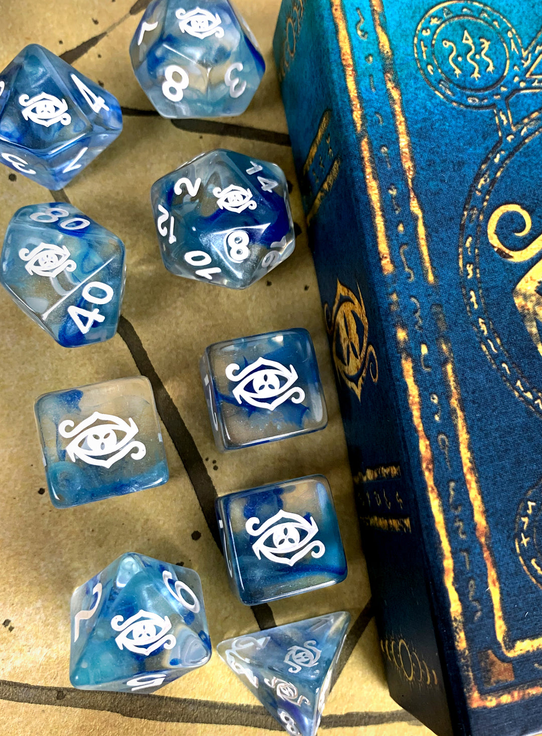 Eye of Chaos Dice - Supernova Polyhedral Set