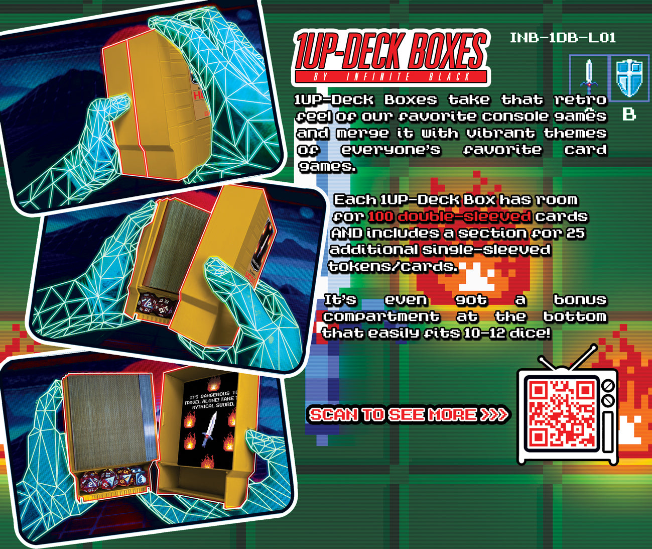 The Legendary Hero - 1UP-Deck Boxes – Infinite Black