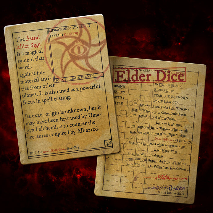 Astral Elder Sign: Silver Key Polyhedral Collection