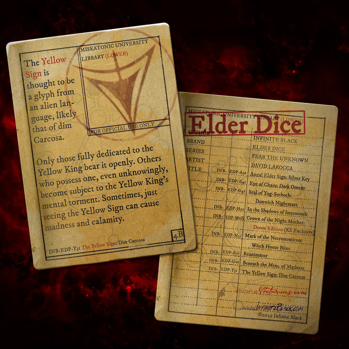 The Yellow Sign: Dim Carcosa Polyhedral Collection