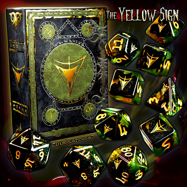 The Yellow Sign: Dim Carcosa Polyhedral Collection