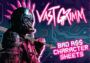 Vast Grimm Character Sheet Tear Pad