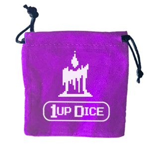 1UP-Dice Arcane Candle polyhedral set