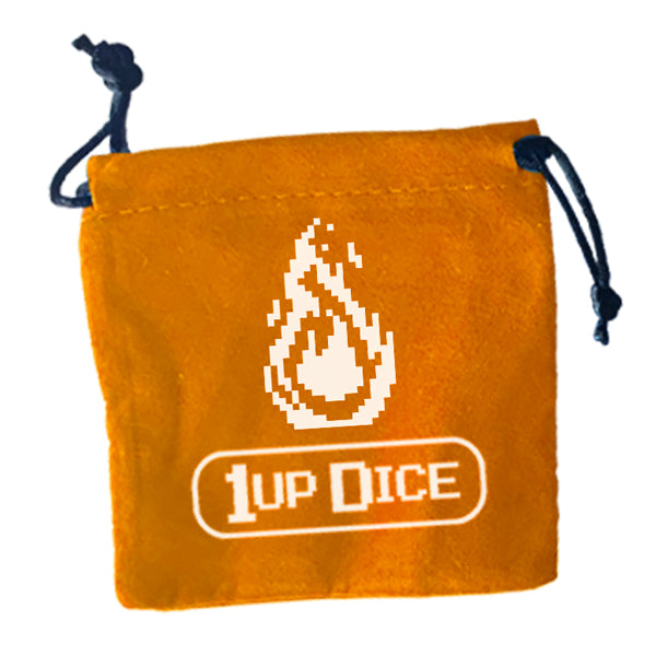 1UP-Dice Fireball polyhedral set