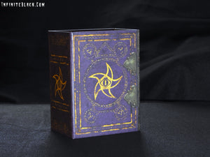 The Astral Elder Sign trading card deck box in purple