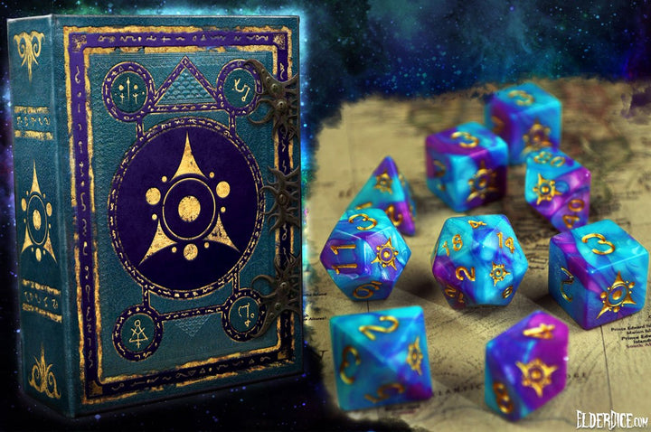 Kadathian Ice Sigil of the Dreamlands polyhedral Dice