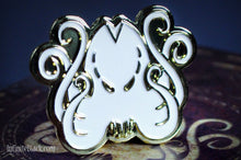 Cthulhu Pin - Gold and White Enamel