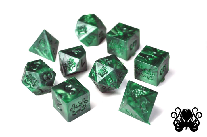 Brand of Cthulhu Dice - RAW Edition Polyhedral Set