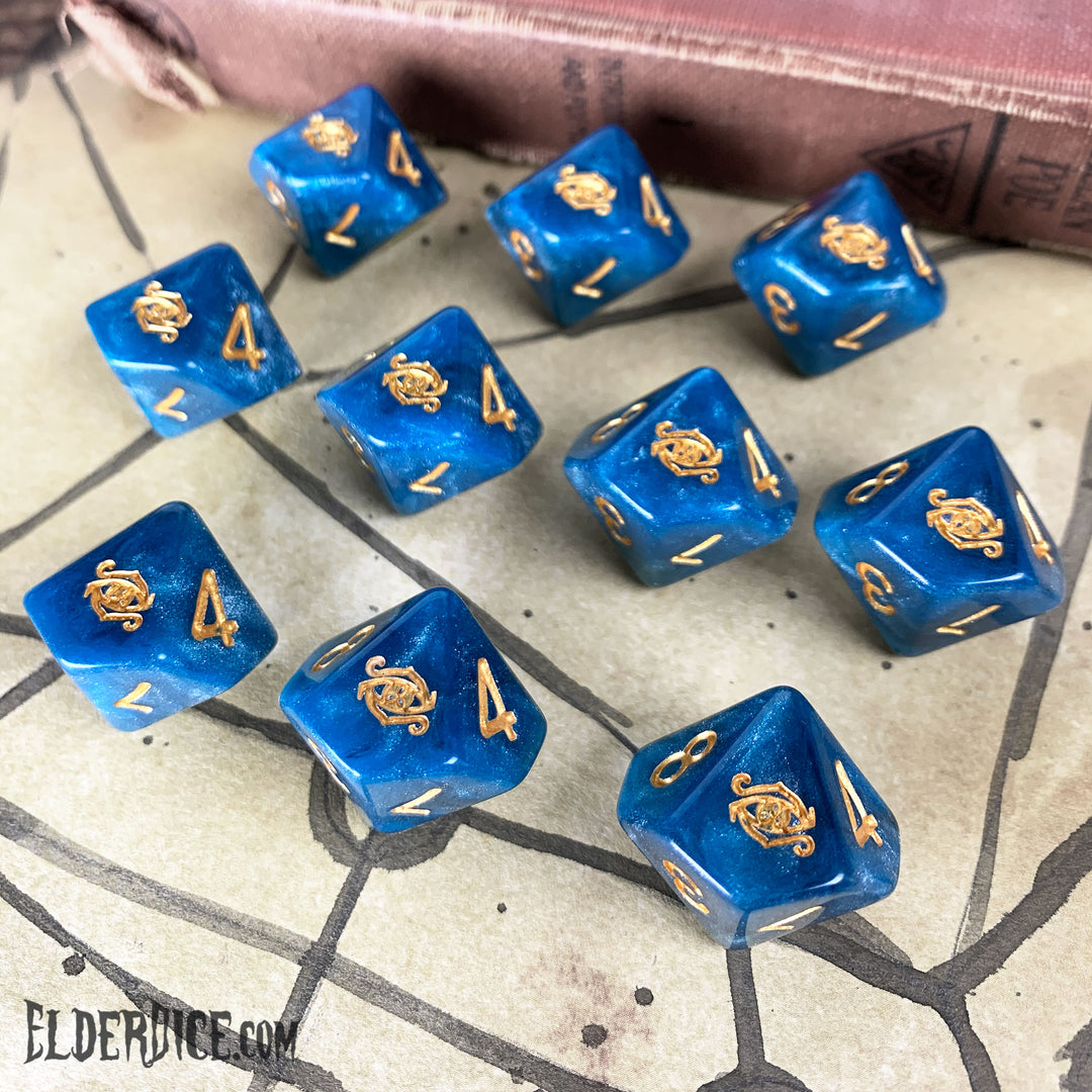 Eye of Chaos Dice - - Nebula d10 Set