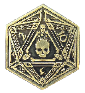 Gold Necronomicon Coin