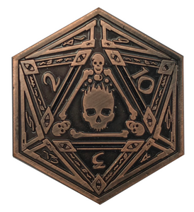 Copper Necronomicon Coin