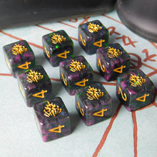 Crest of Dagon Elder Dice: Mythic Glass and Wax d6 Set