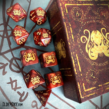 The Brand of Cthulhu Dice - Red Polyhedral Set