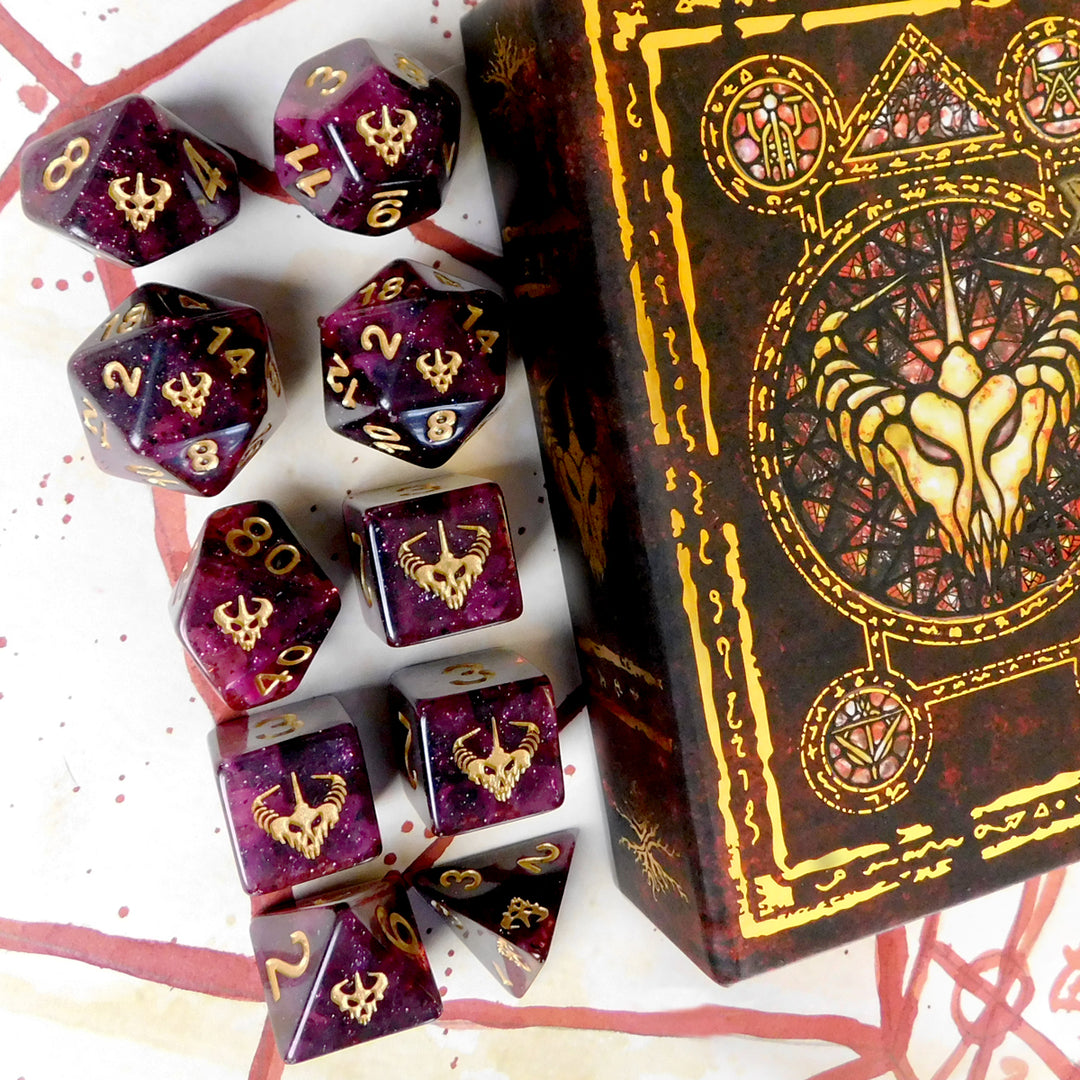 Crown of the Night Mother Elder Dice - Mythic Glass and Wax Edition