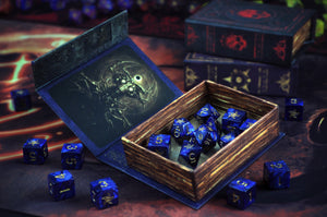 Elder Dice - Blue Astral Elder Sign Polyhedral Set