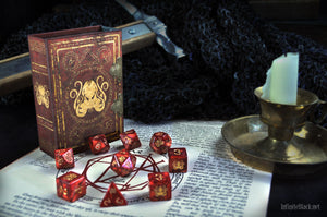 The Brand of Cthulhu polyhedral dice set