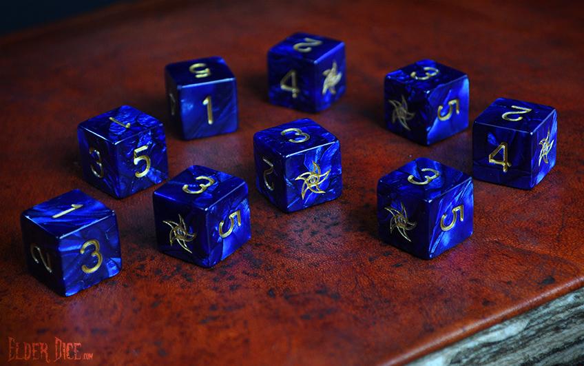 The Astral Elder Sign d6 set