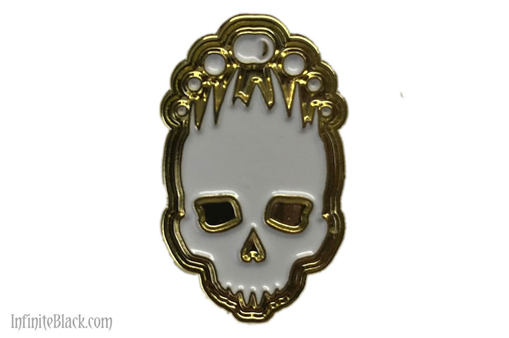 Mark of the Necronomicon Pin - Gold and White Enamel