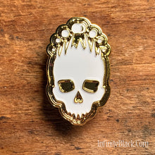 Mark of the Necronomicon Pin - Gold and White Enamel