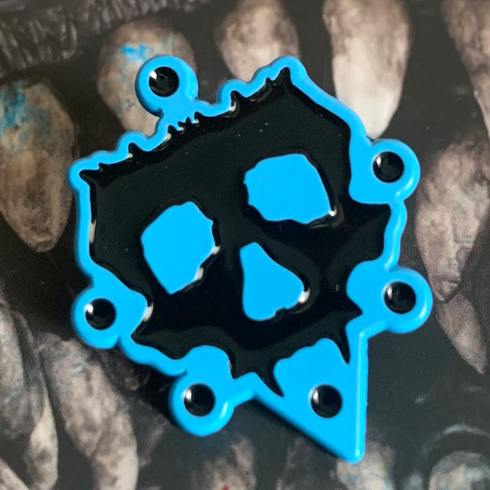 The Grimm Symbol Pin - Cyan with Black Enamel