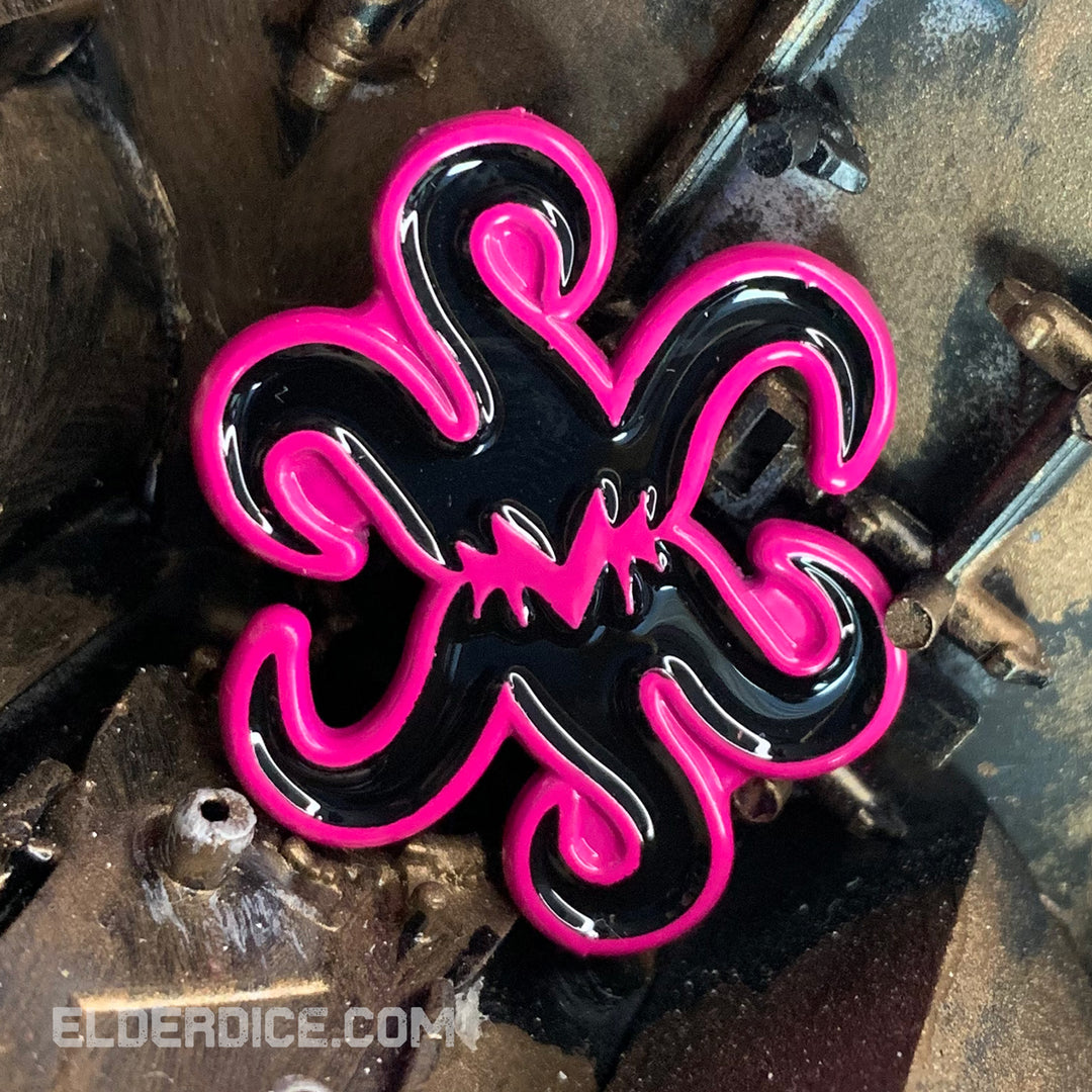 THEY Symbol Pin - Magenta and Black Enamel