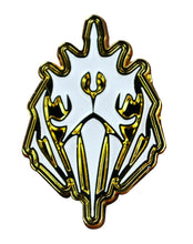 Crest of Dagon Pin - Gold and White Enamel