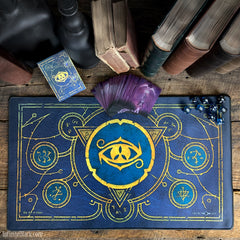 The Eye of Chaos premium stitched-edge playmat