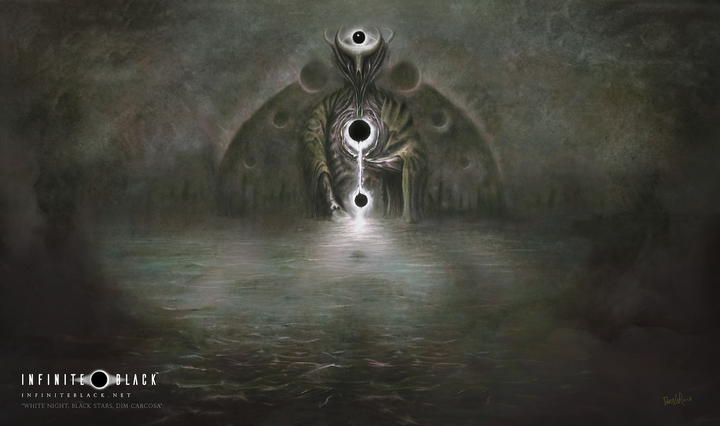 White Night, Black Stars, Dim Carcosa playmat art