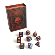 Red and Blue Mark of the Necronomicon Elder Dice