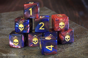 Mark of the Necronomicon Dice - Blood and Magick d6 Set