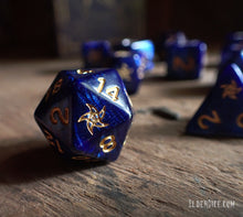 Elder Dice - Blue Astral Elder Sign Polyhedral Set