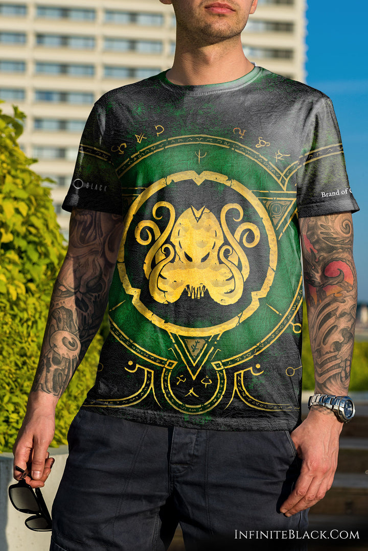 Brand of Cthulhu - Jersey Style T-Shirt