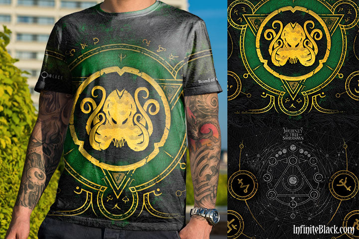 Brand of Cthulhu - Jersey Style T-Shirt