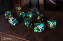 Brand of Cthulhu Dice: Drowned Green d10 Set